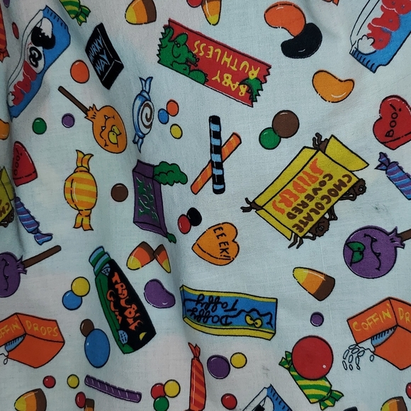 Charming Vintage Pre-owned Halloween Trick or Treat Dearie Witch Textile Bag - Picture 4 of 5